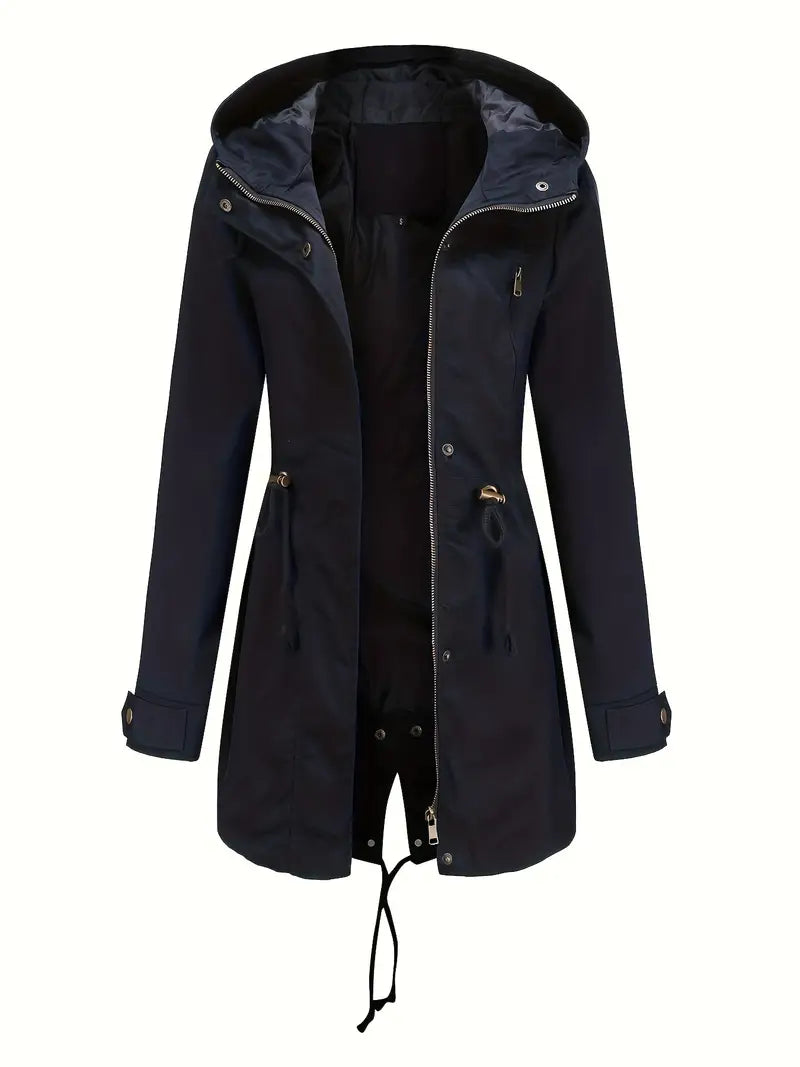 Lucía – Chaqueta Impermeable con Capucha