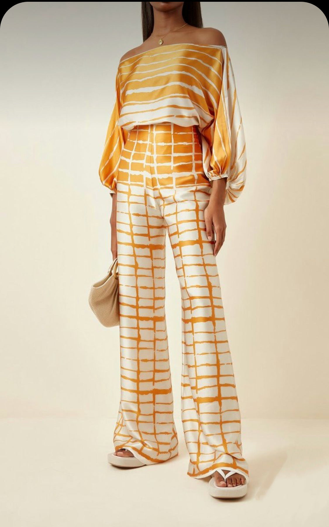 Naomi - Conjunto estampado sin hombros