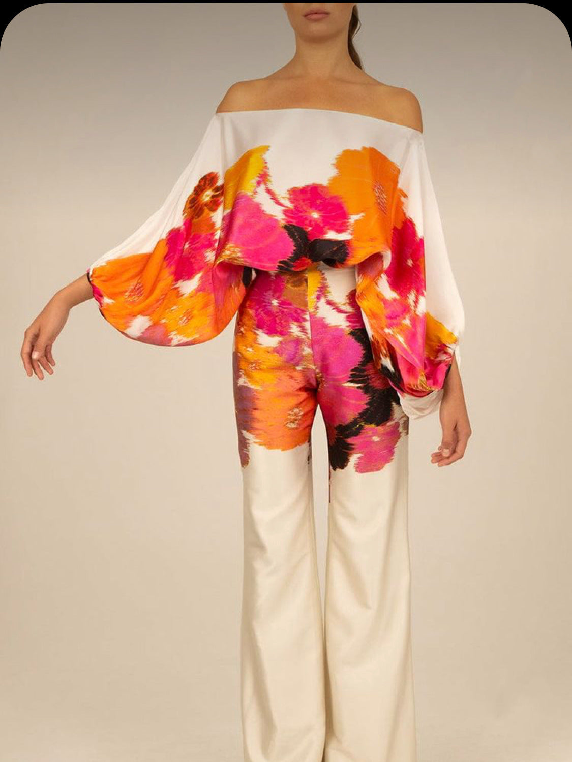 Naomi - Conjunto estampado sin hombros