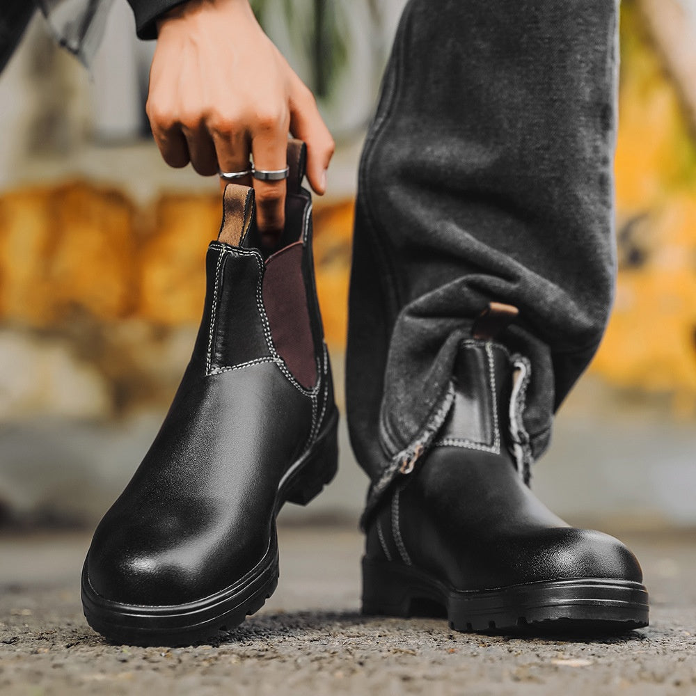 Álvaro - Botas de hombre tipo chelsea con suela robusta
