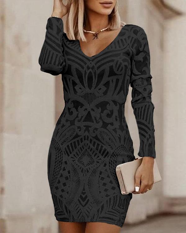 Lydia | Vestido ajustado con cuello en V
