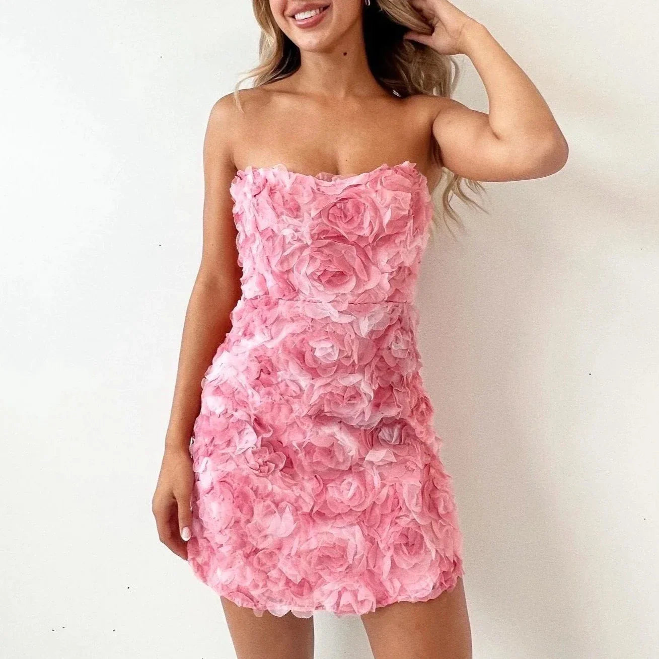 Beatriz | Vestido sin tirantes elegante