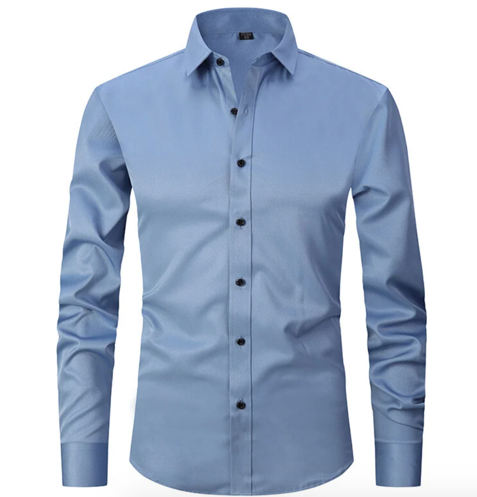 Andrés - Camisa de hombre de manga larga con botones
