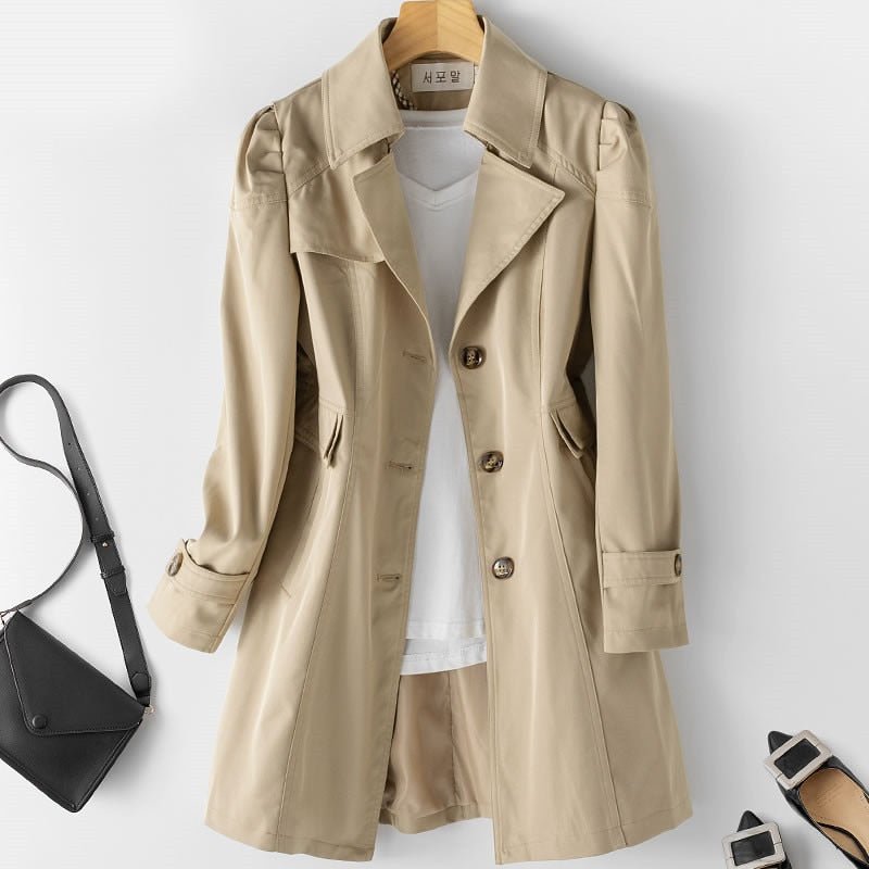 Clara – Gabardina ligera de estilo clásico