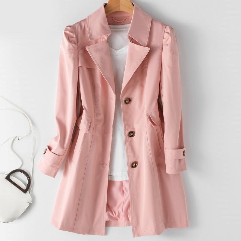 Clara – Gabardina ligera de estilo clásico