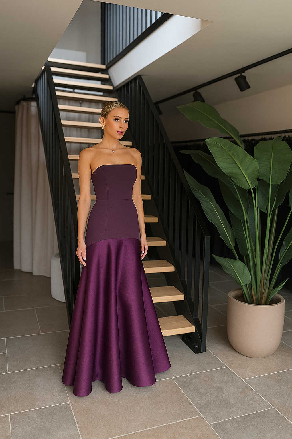 Helena - Vestido largo palabra de honor