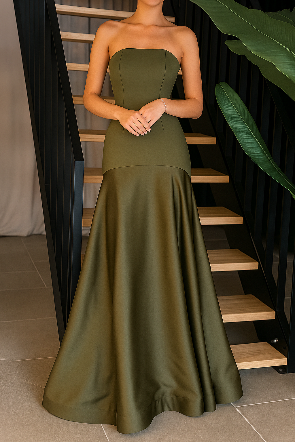 Helena - Vestido largo palabra de honor