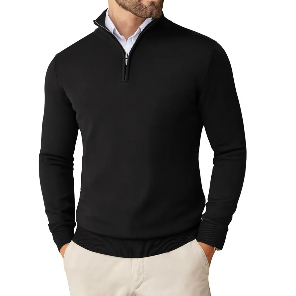 Daniel - Jersey hombre media cremallera casual