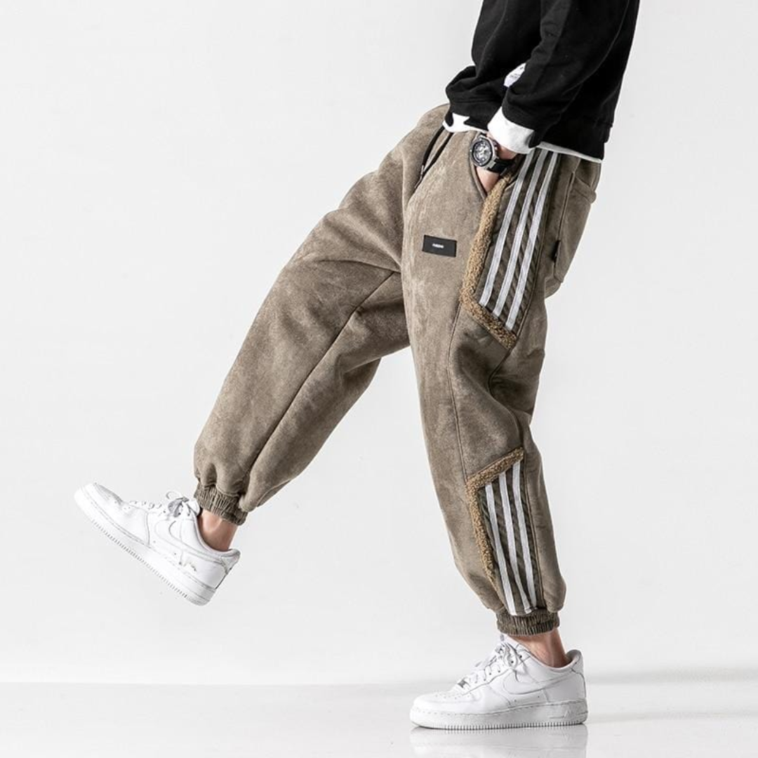 Diego - Pantalón deportivo para hombre con franjas laterales