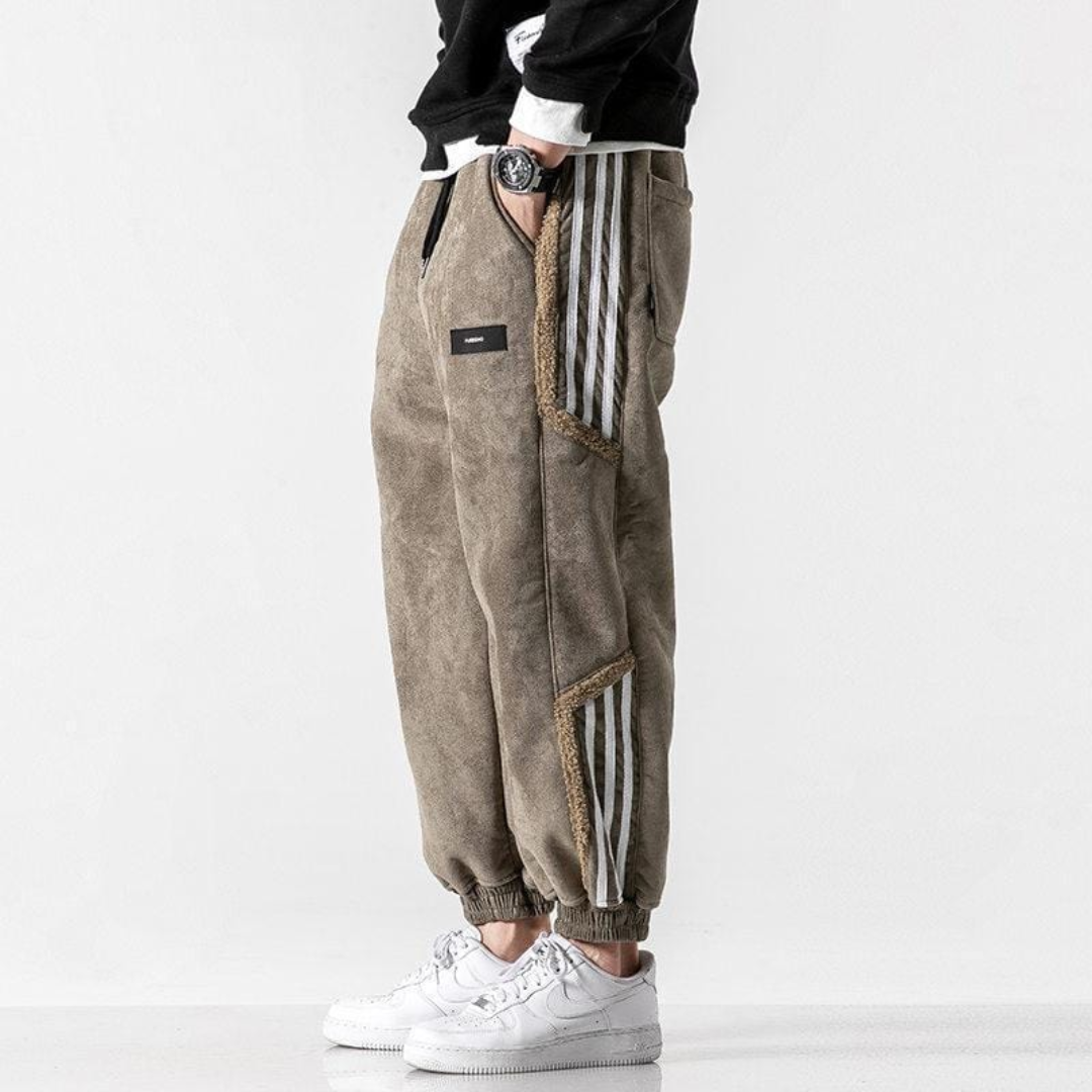 Diego - Pantalón deportivo para hombre con franjas laterales