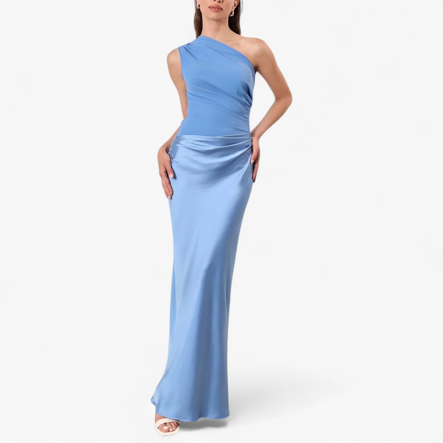 Damen Asymmetrisches Maxikleid für Festliche Anlässe 8