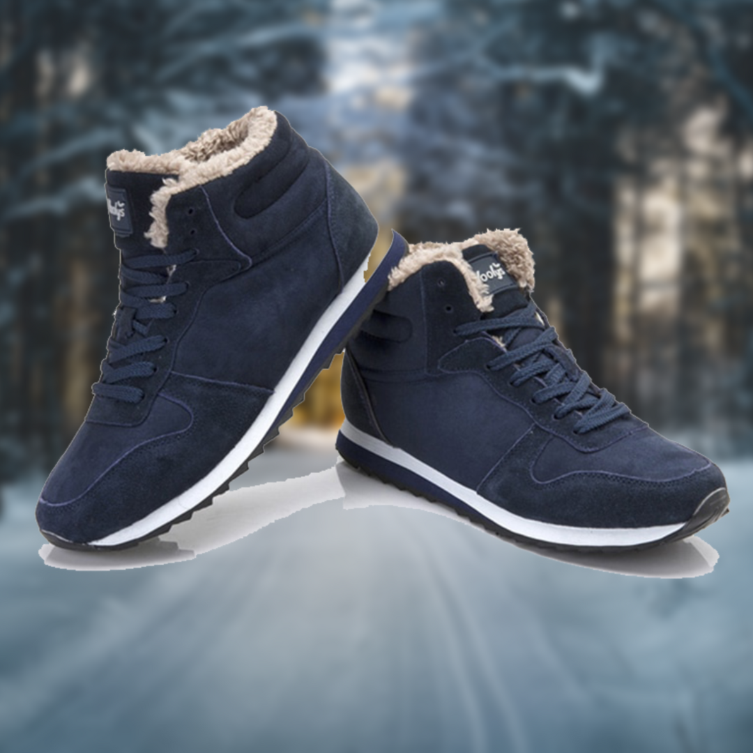 Andes - Zapatillas deportivas de invierno azul marino para hombre y mujer
