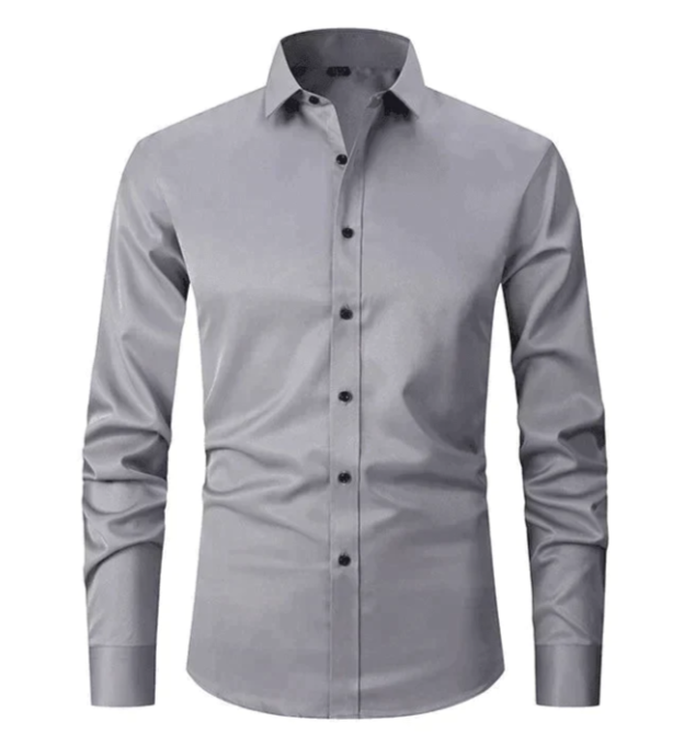 Andrés - Camisa de hombre de manga larga con botones