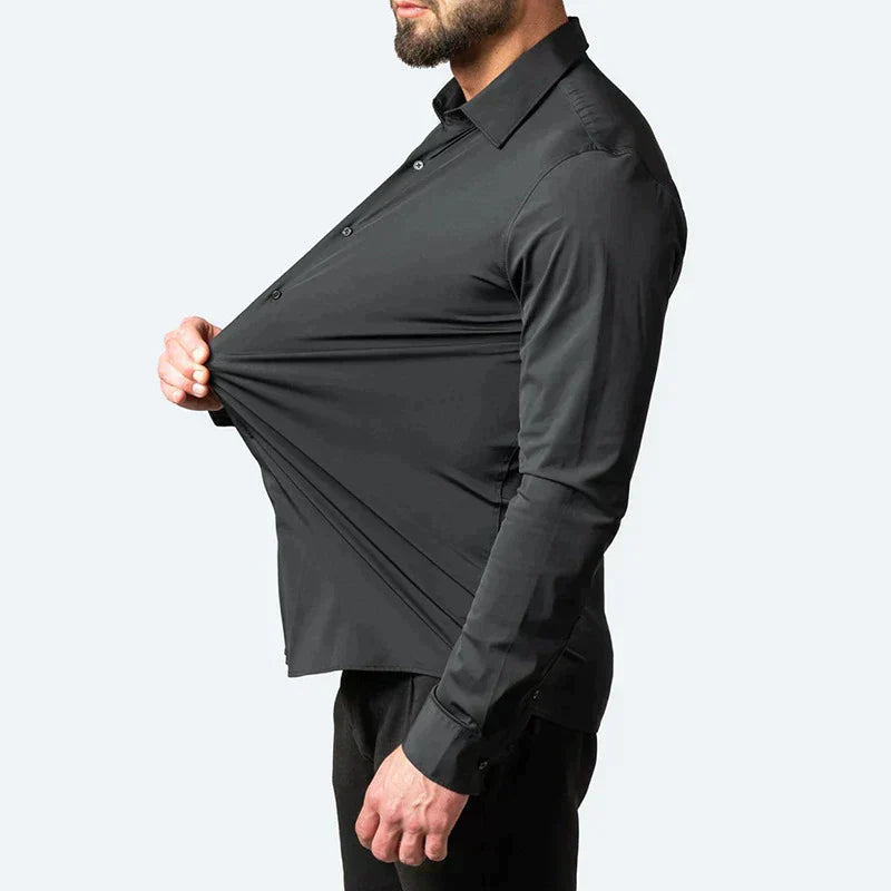 Andrés - Camisa de hombre de manga larga con botones