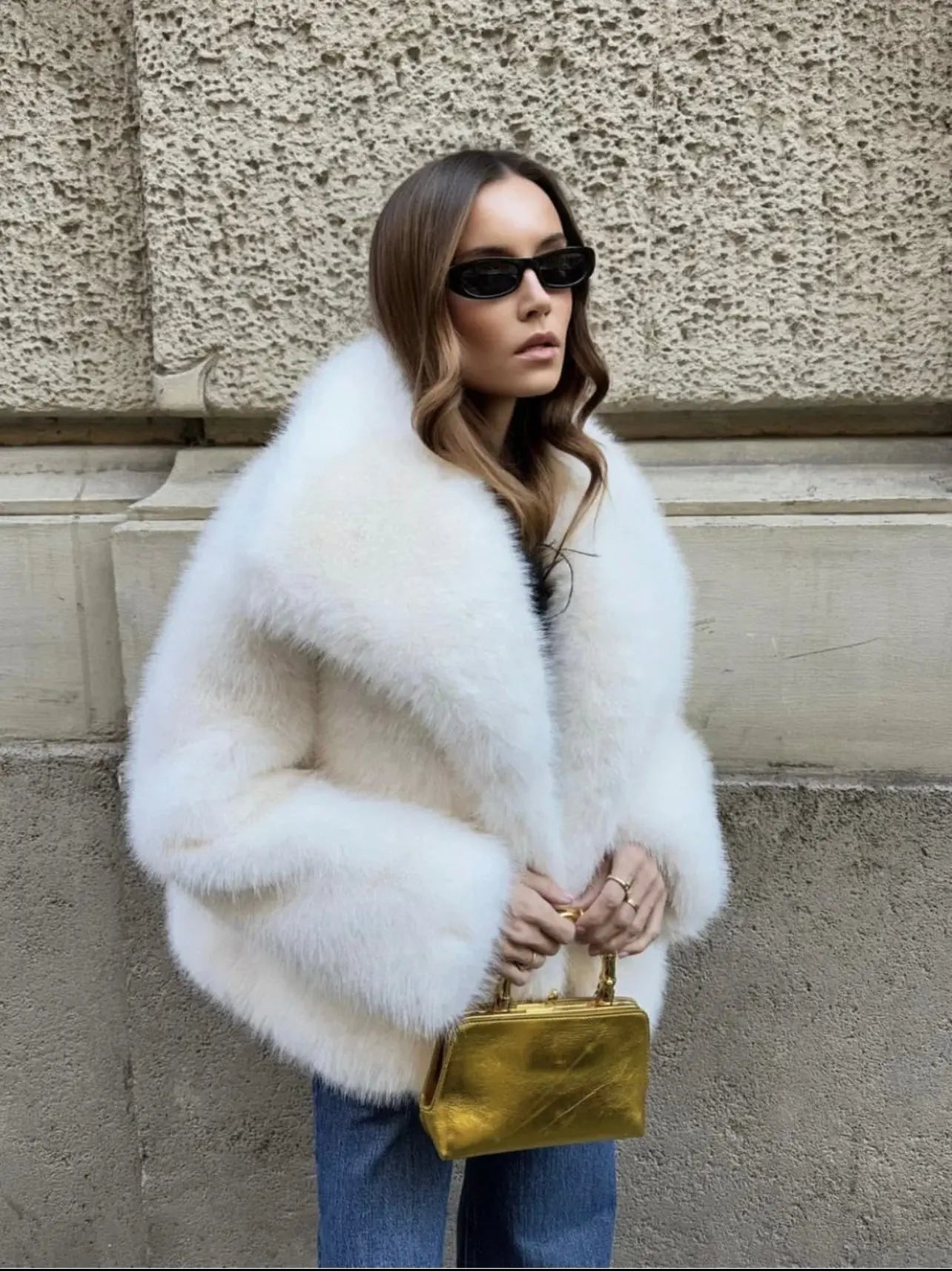 Sofía - chaqueta de pelo sintético mujer