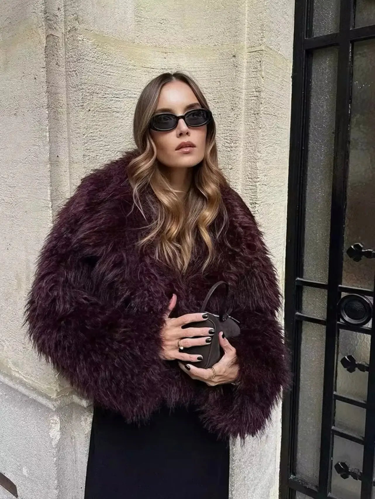 Sofía - chaqueta de pelo sintético mujer