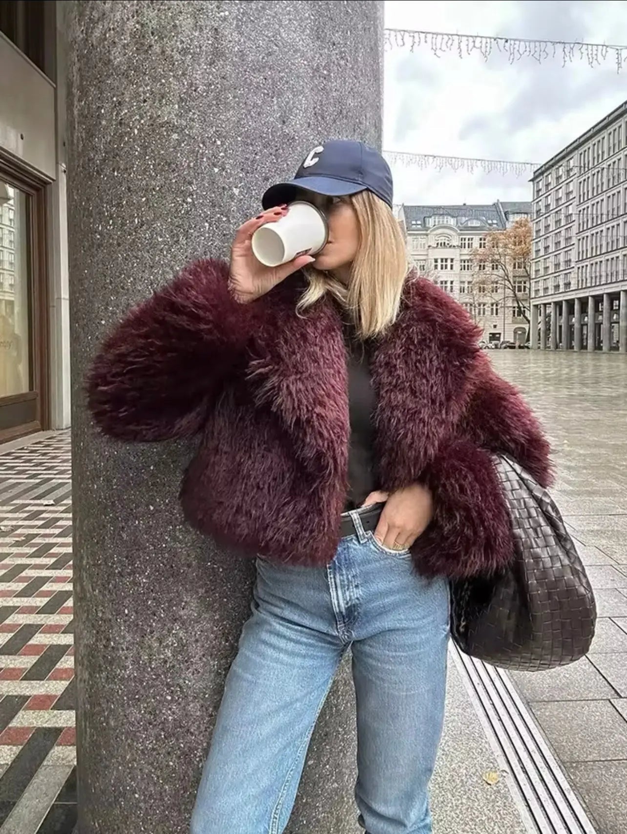 Sofía - chaqueta de pelo sintético mujer