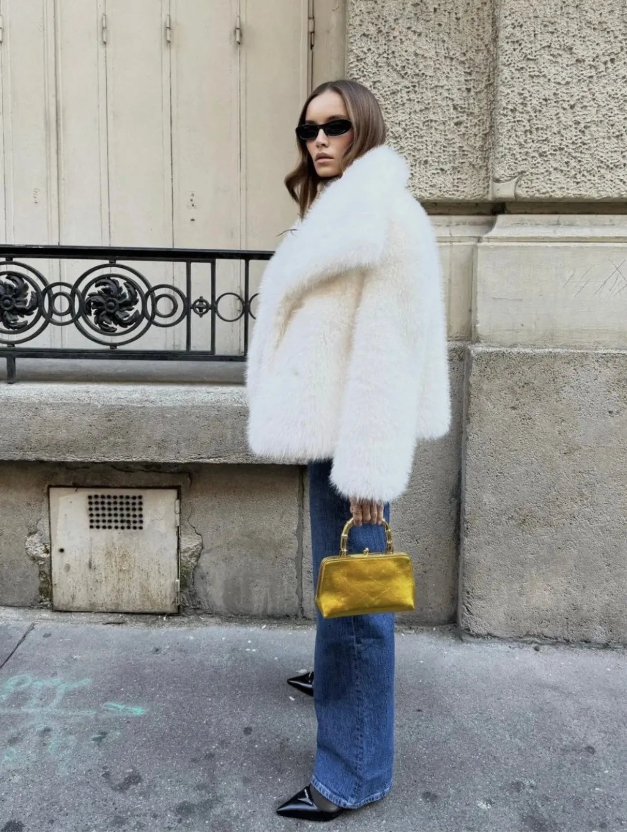 Sofía - chaqueta de pelo sintético mujer