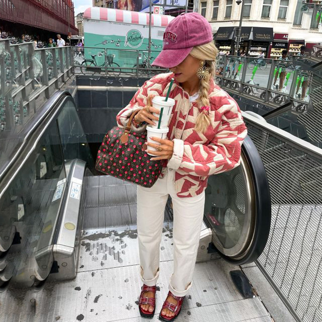 Flora – Chaqueta acolchada de mujer con estampado floral