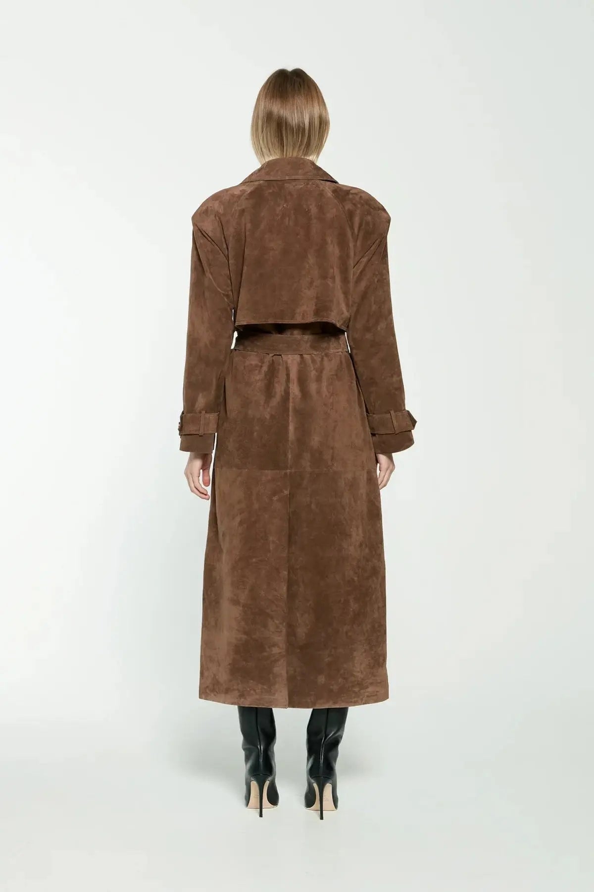 Isidora - Trench largo mujer con cinturón