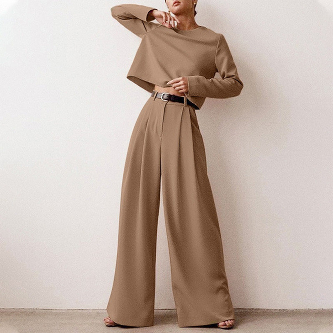 Clara - Conjunto elegante de pantalón palazzo