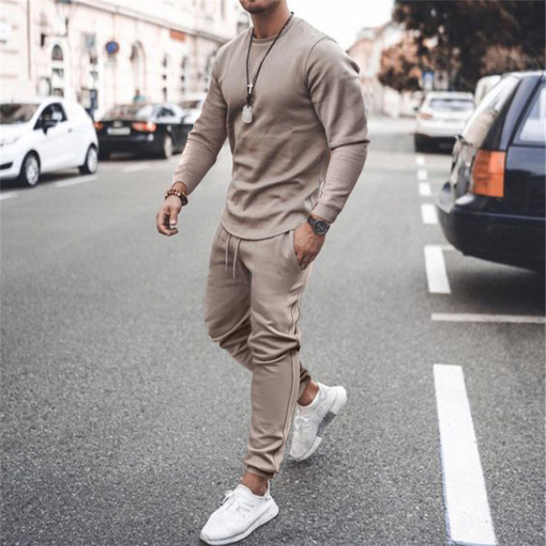 Leonardo - Conjunto deportivo para hombre con sudadera y pantalón jogger