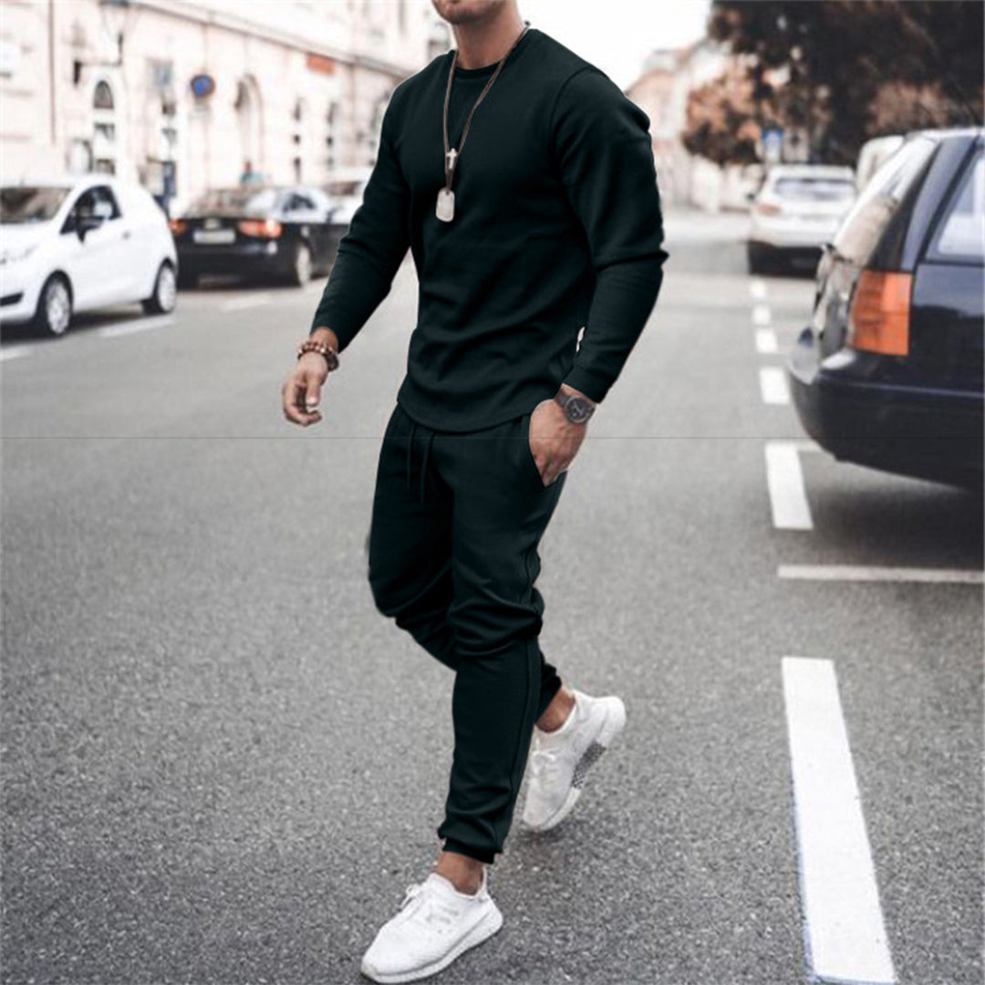 Leonardo - Conjunto deportivo para hombre con sudadera y pantalón jogger