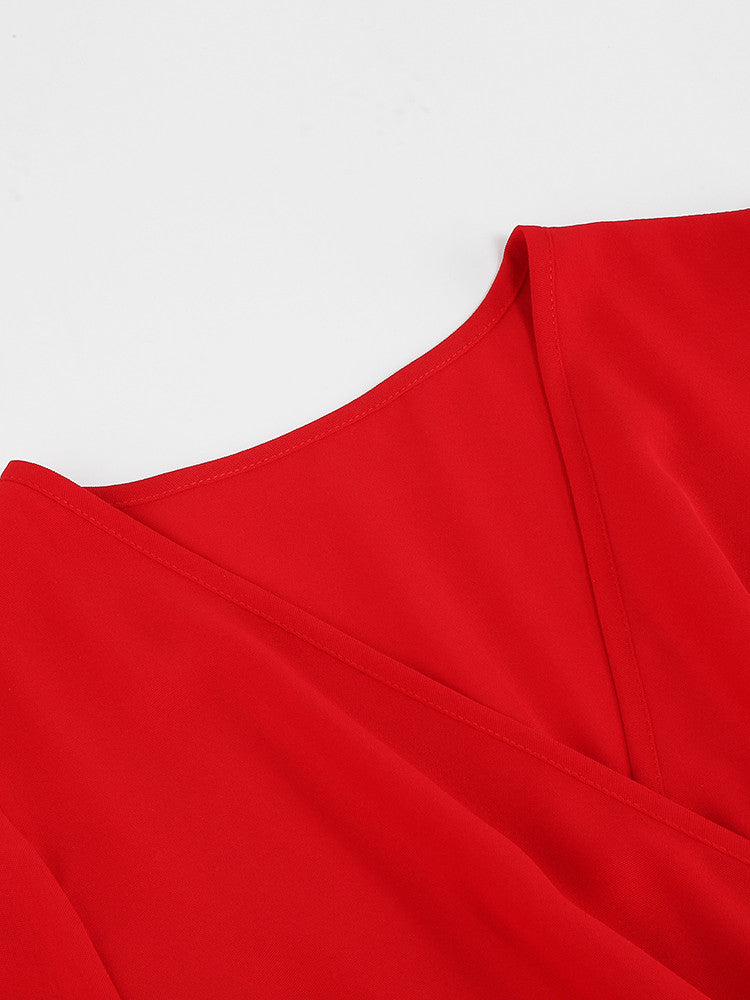 Nicole | Vestido plisado con cinturón