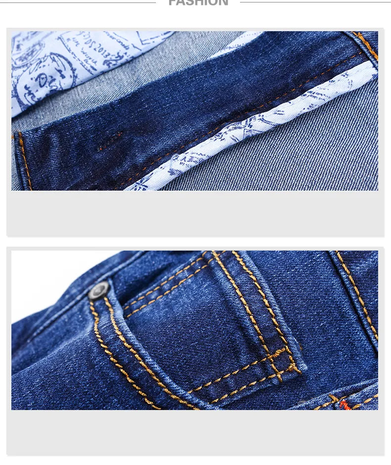 Diego - Pantalón vaquero elástico de hombre corte slim