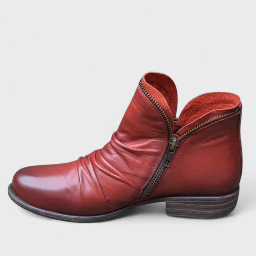 Aurora - Botines de mujer con cremallera lateral