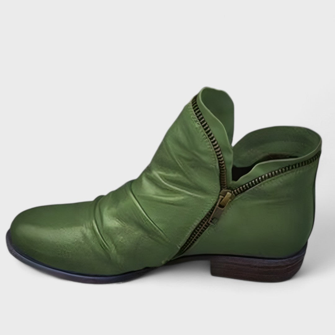 Aurora - Botines de mujer con cremallera lateral