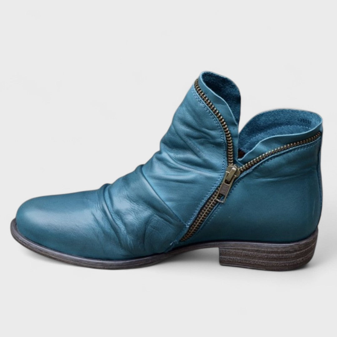 Aurora - Botines de mujer con cremallera lateral