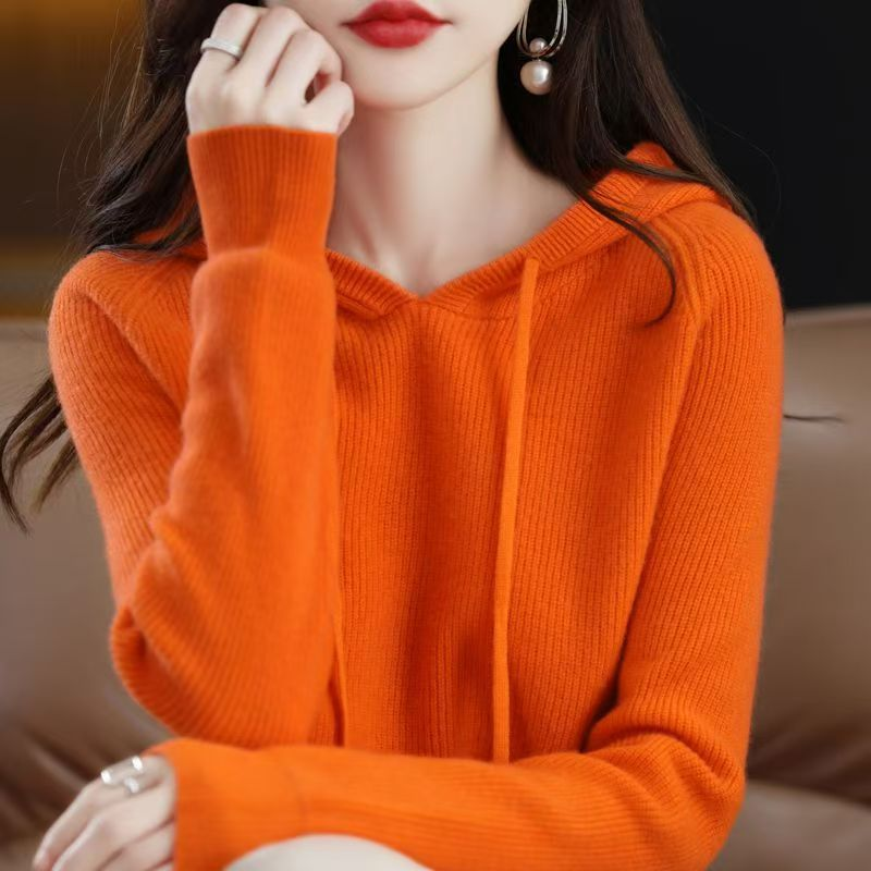 Daniela - Suéter de punto para mujer con capucha