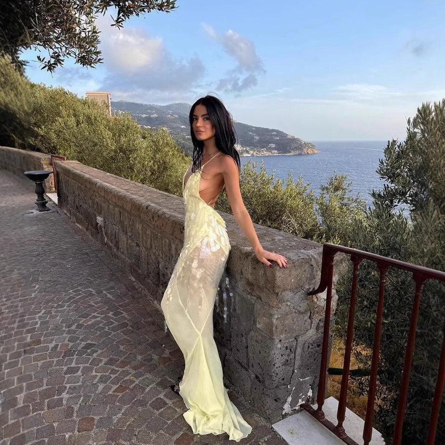 Emilia - Vestido largo con lentejuelas