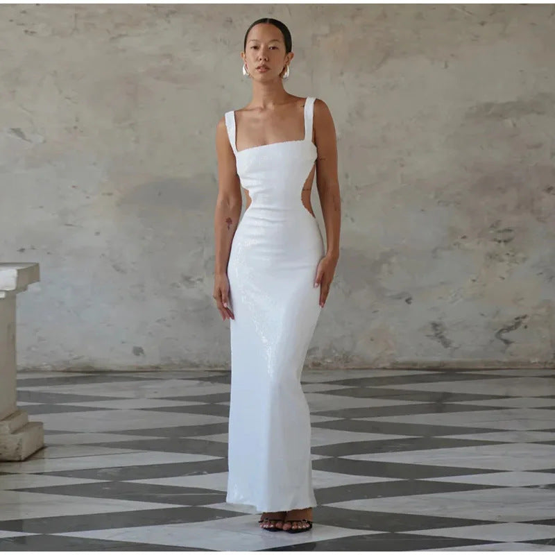 Vivienne - Vestido recortado de lentejuelas