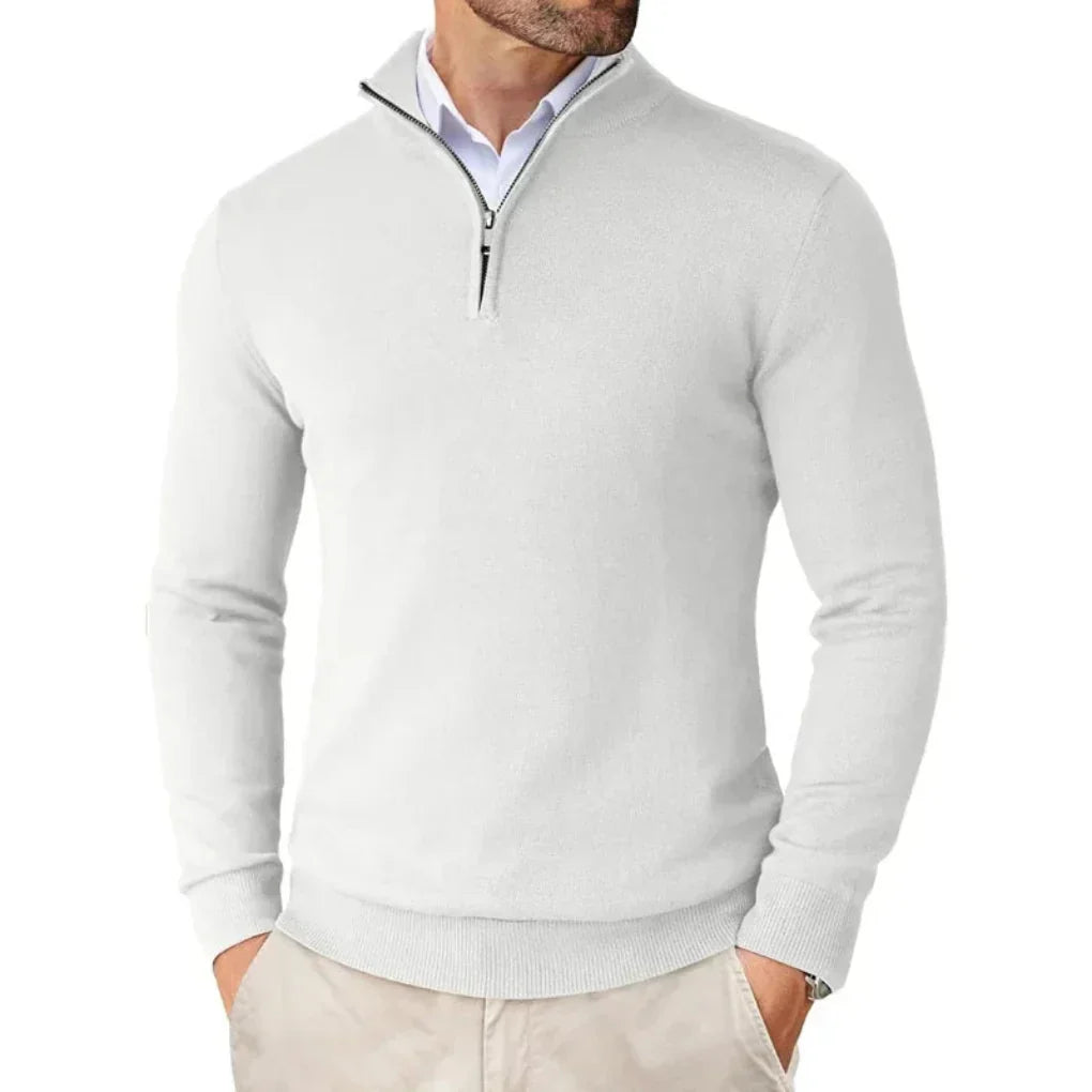 Daniel - Jersey hombre media cremallera casual