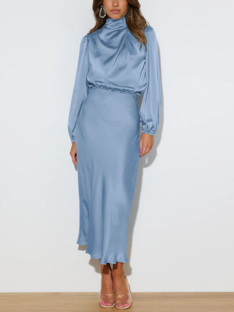 Mawnwela | Vestido largo de satén