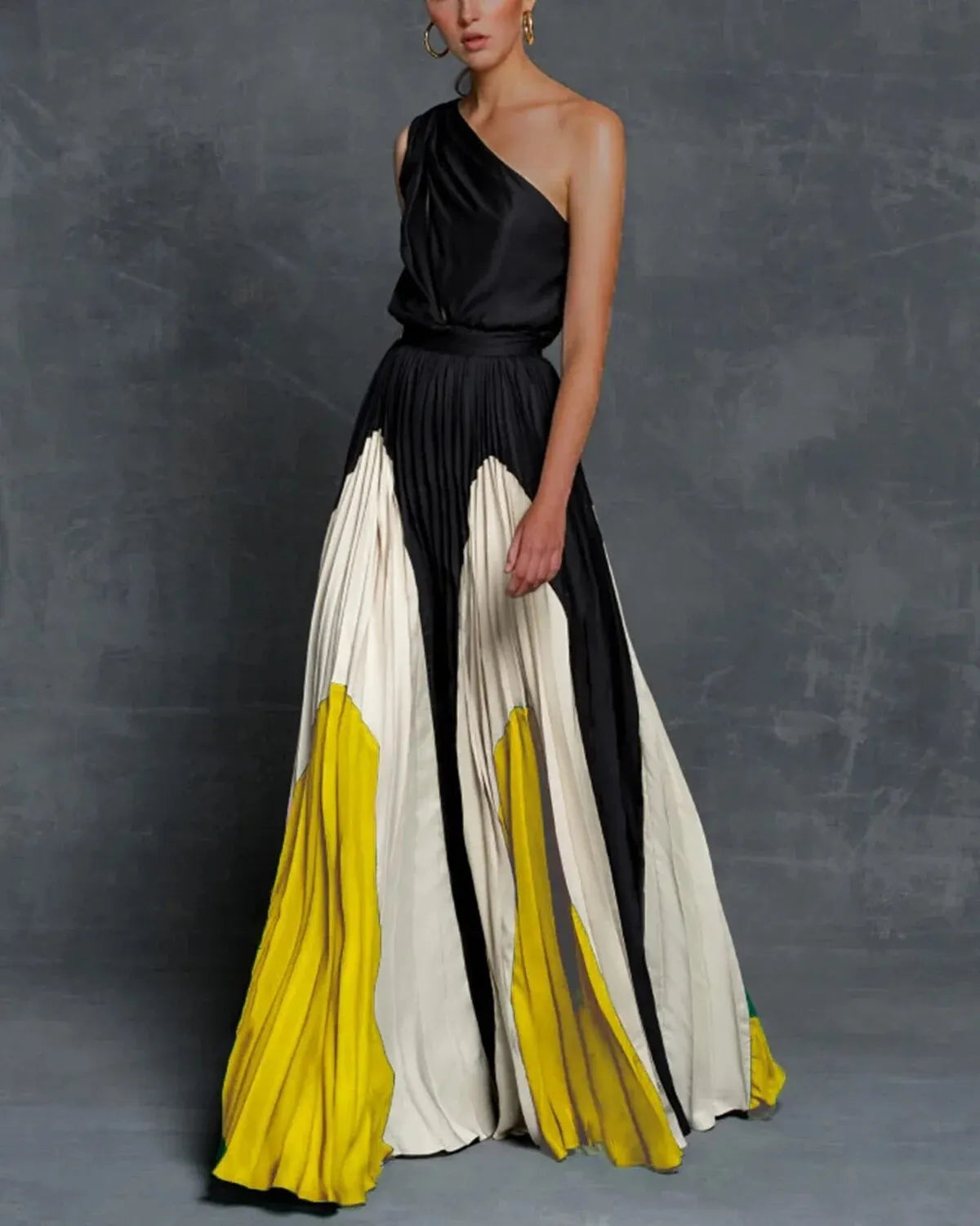 Elena | Glamourosos vestidos maxi de un hombro