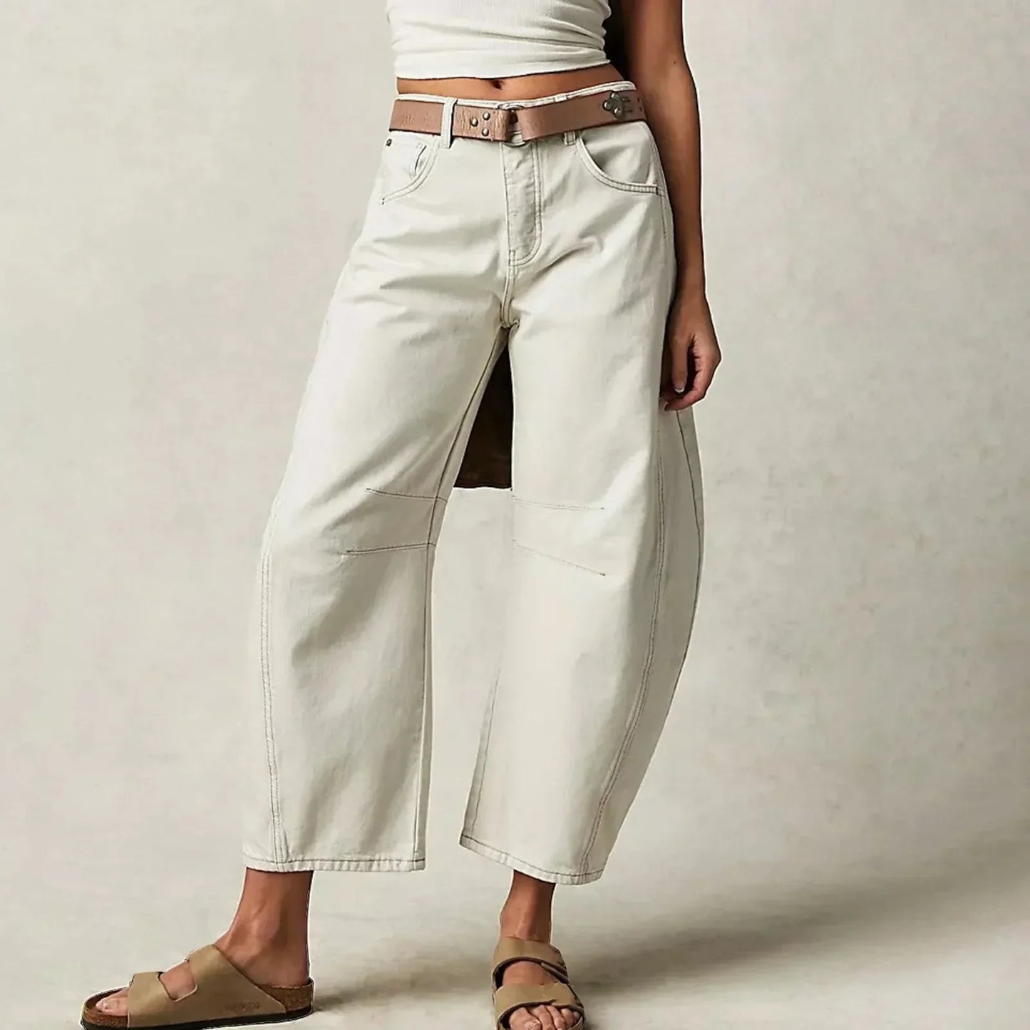 Eva - Jeans anchos de tiro alto