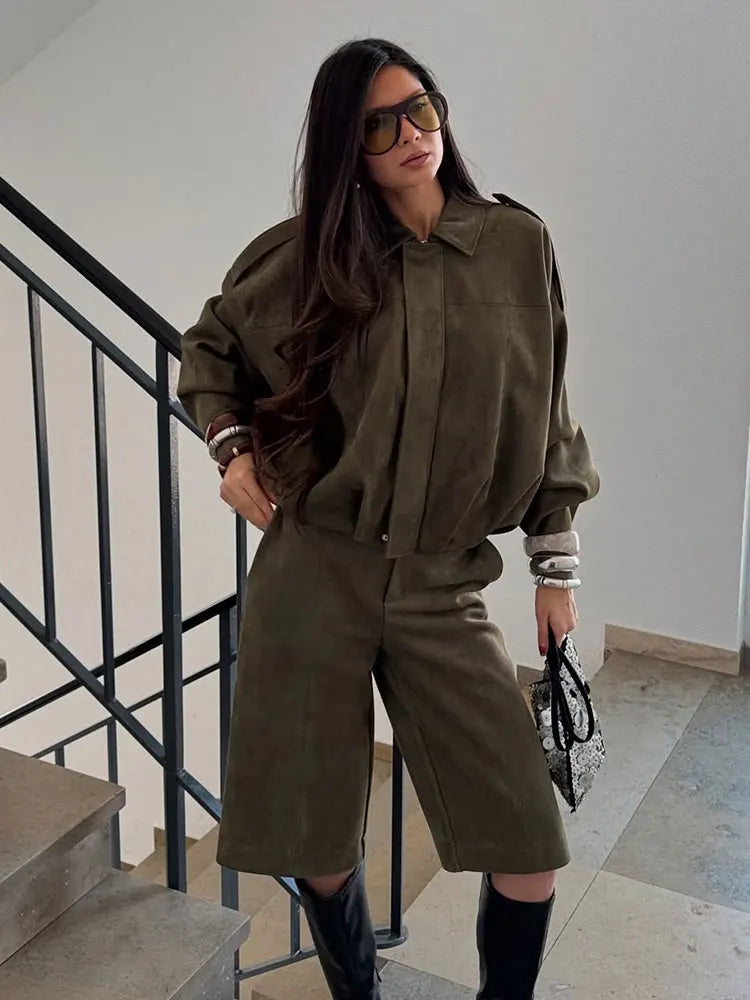 Sofía – Chaqueta Oversize de Gamuza para Mujer