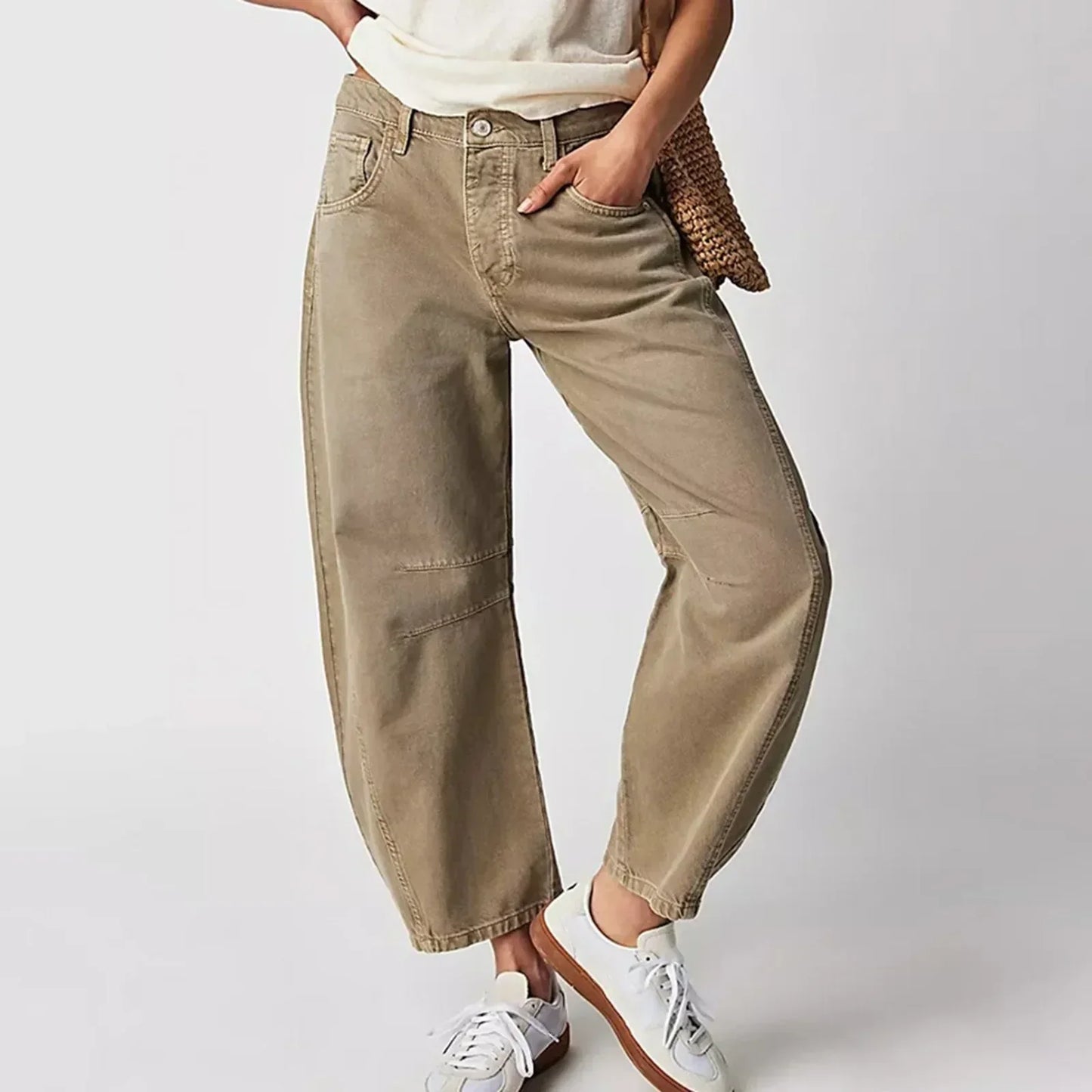 Eva - Jeans anchos de tiro alto