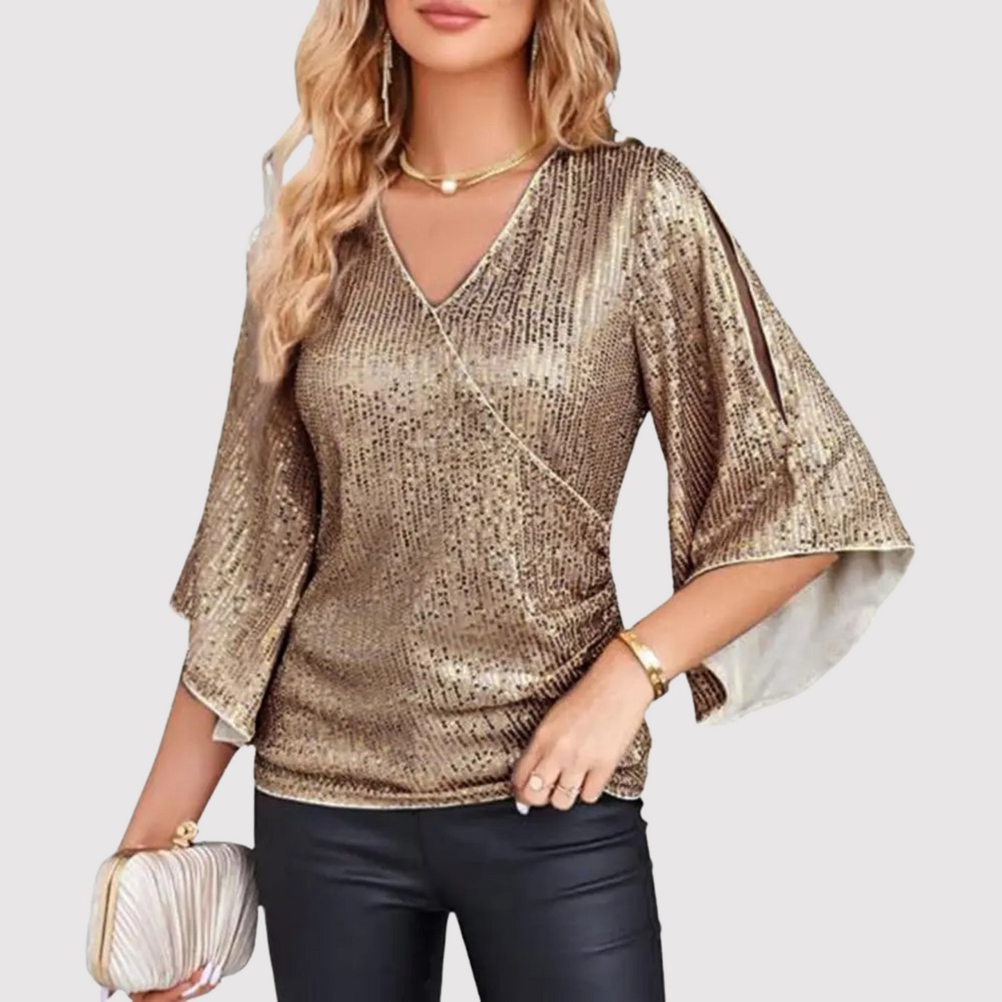 Susan | Top elegante y cómoda con lentejuelas para mujer