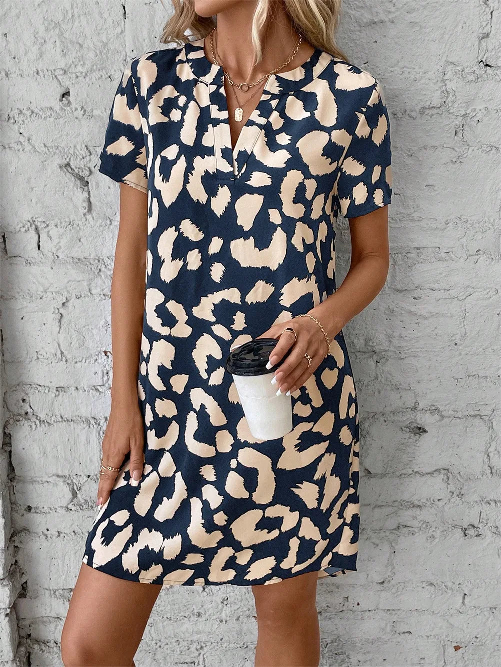 Ana | Vestido mini v-cuello casual