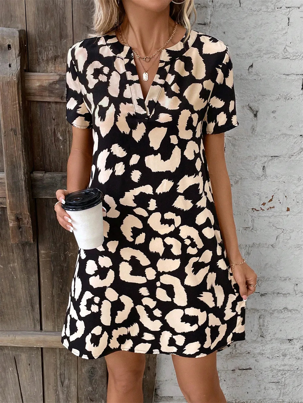 Ana | Vestido mini v-cuello casual