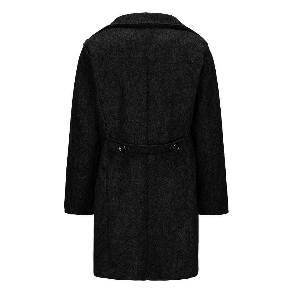 Rodrigo | Trench coat de moda doble abotonado para hombre