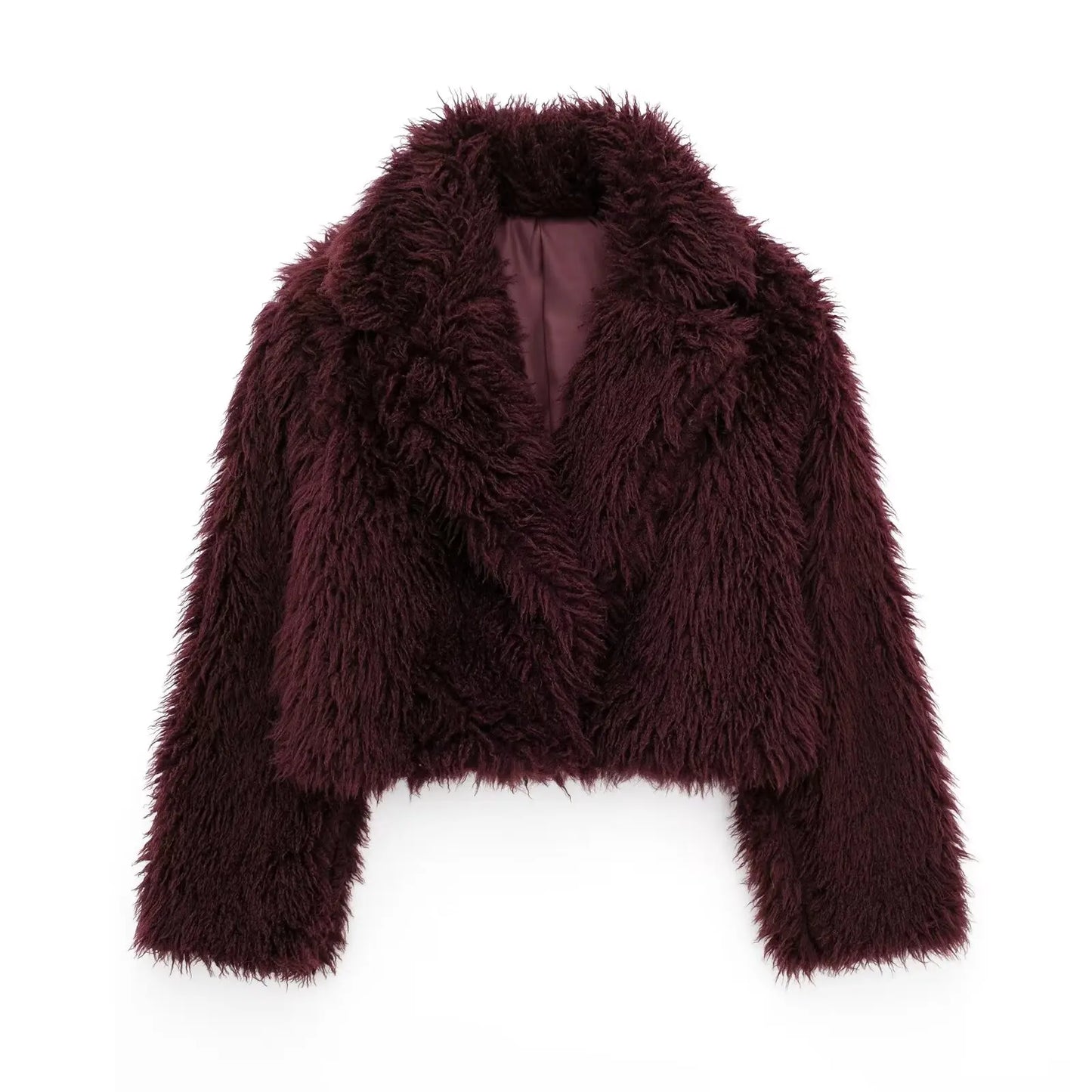 Viviana | Chaqueta de piel cálida con cuello en v para mujer