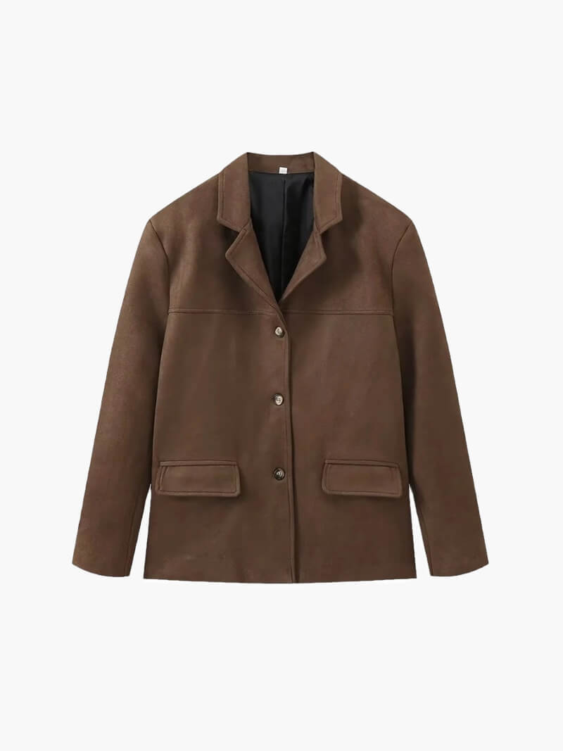 Lucía - Chaqueta Mujer De Pana Con Bolsillos Y Botones