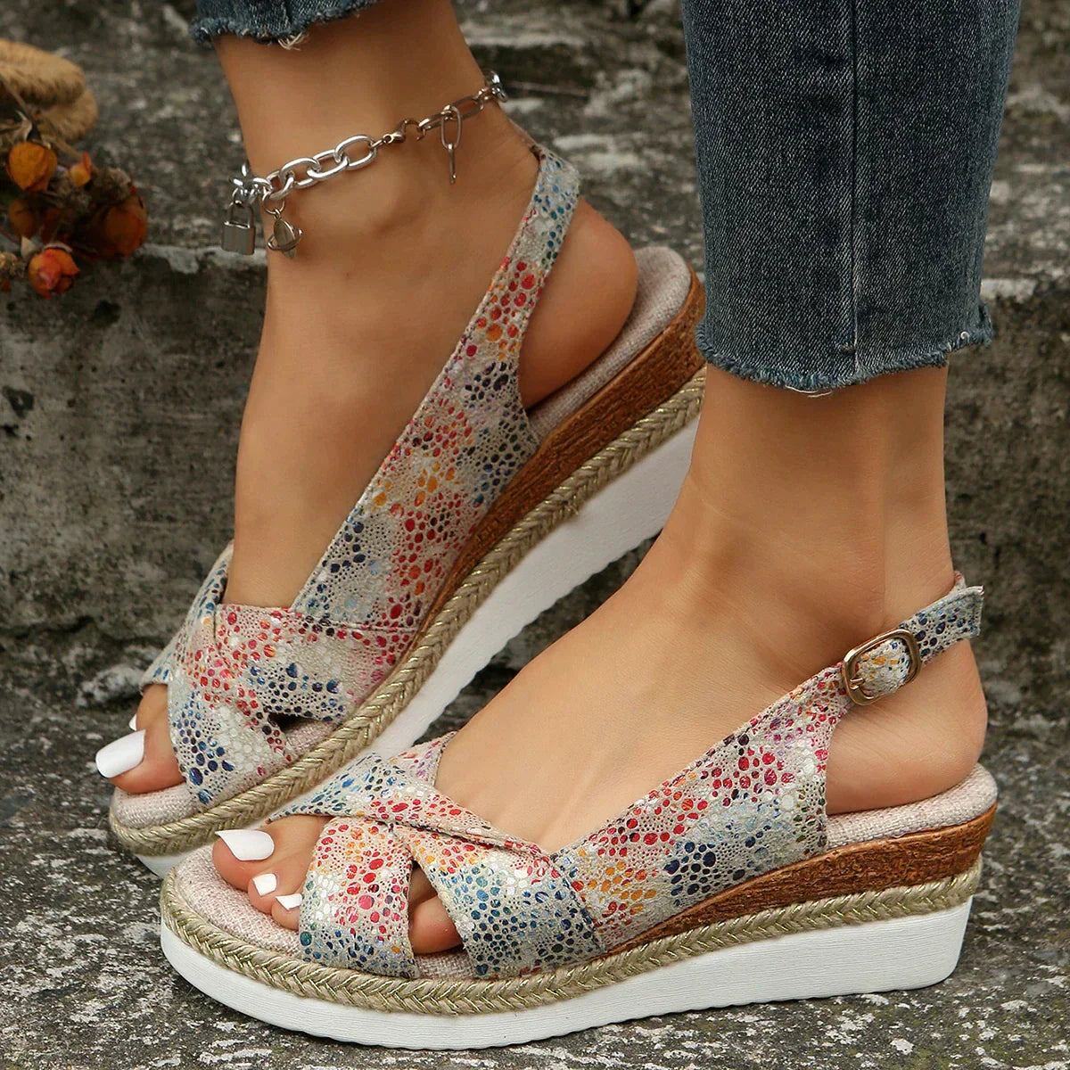 Beatriz | Sandalias ortopédicas cómodas cuña