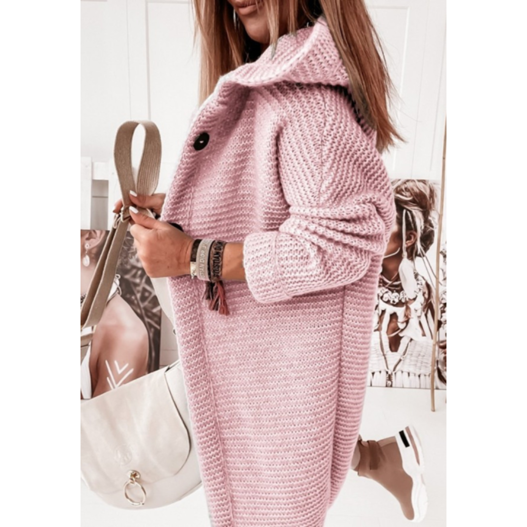 Lucía – Cárdigan de Punto con Capucha