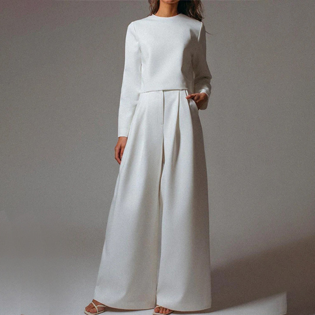 Clara - Conjunto elegante de pantalón palazzo
